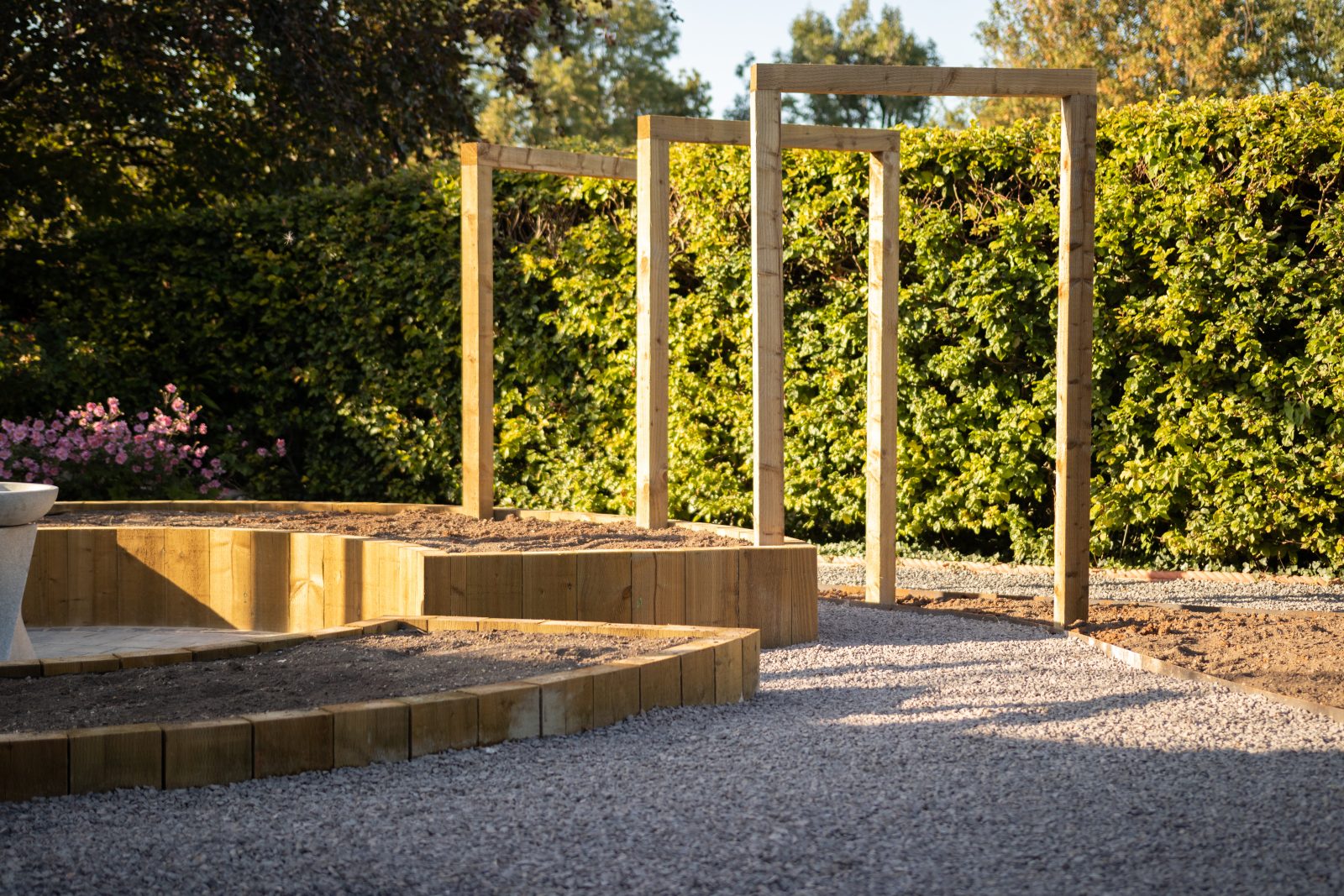 Timber arches in Shipham