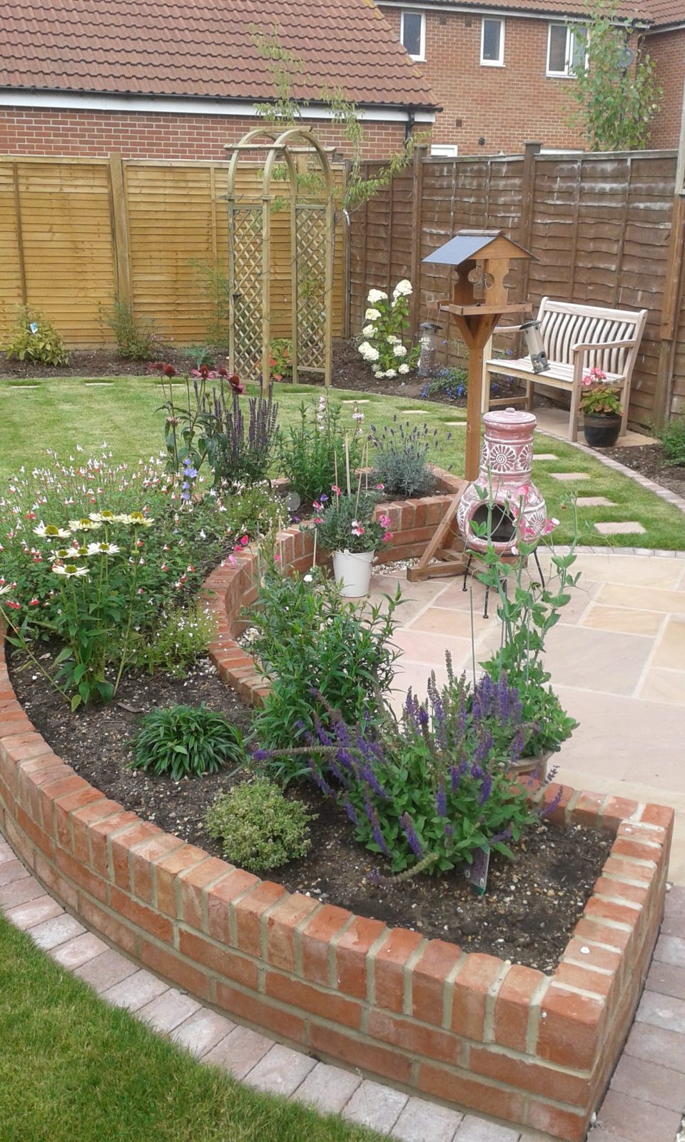 Brick raised bed in Portishead